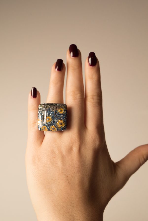 Anello "Notte stellata"  - Van Gogh - immagine 3