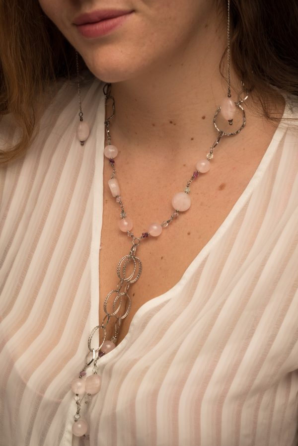 Collana Quarzo Rosa