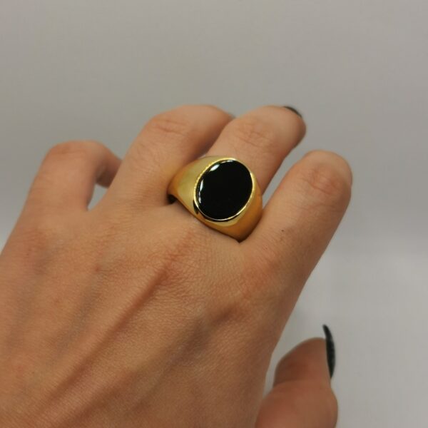 Anello pietra nera - immagine 5