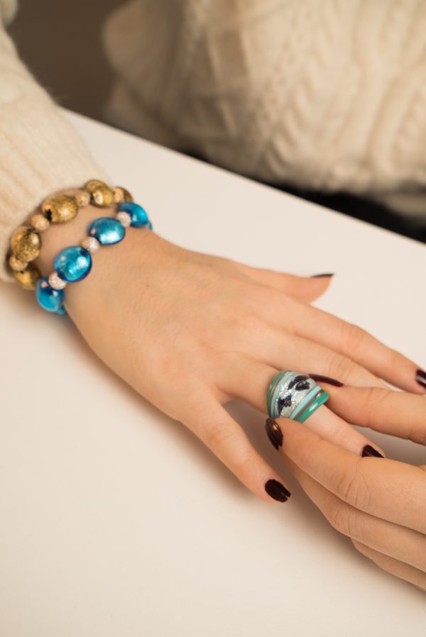 Bracciale Anello Vetro di Murano