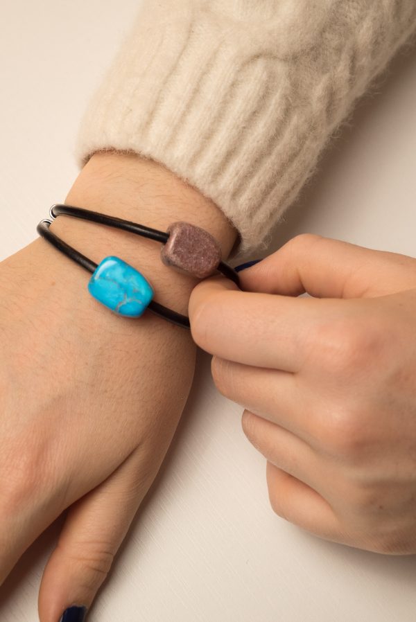 Bracciale Turchese -  Rodonite