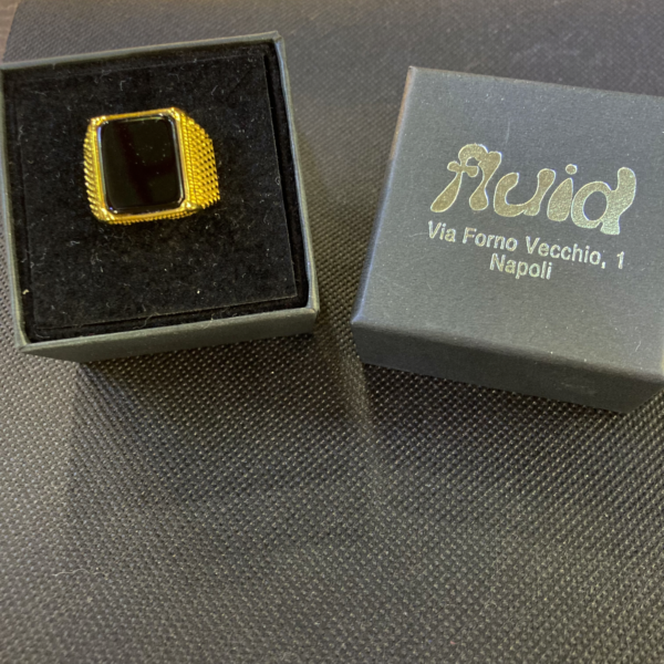 Anello con onice rettangolare - immagine 2