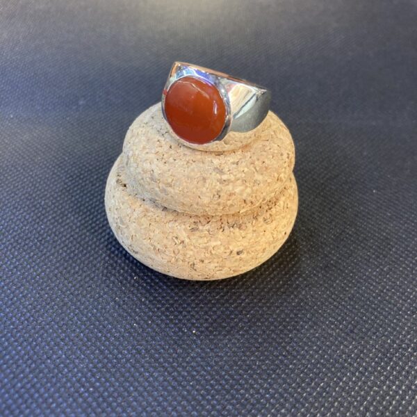 Anello con pietra naturale Tonda - immagine 3