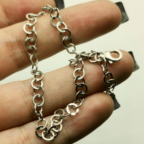 Bracciale forzatina a maglie piatte