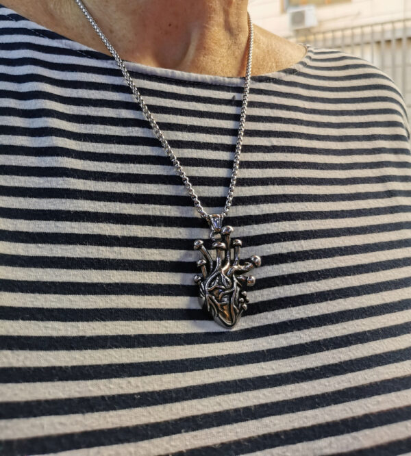 Collana cuore anatomico - immagine 3