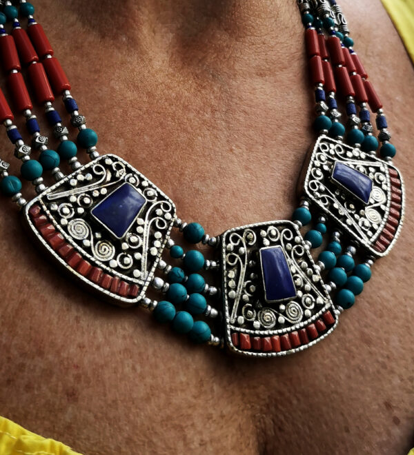 Tibet - Collana Corallo Turchese - immagine 4