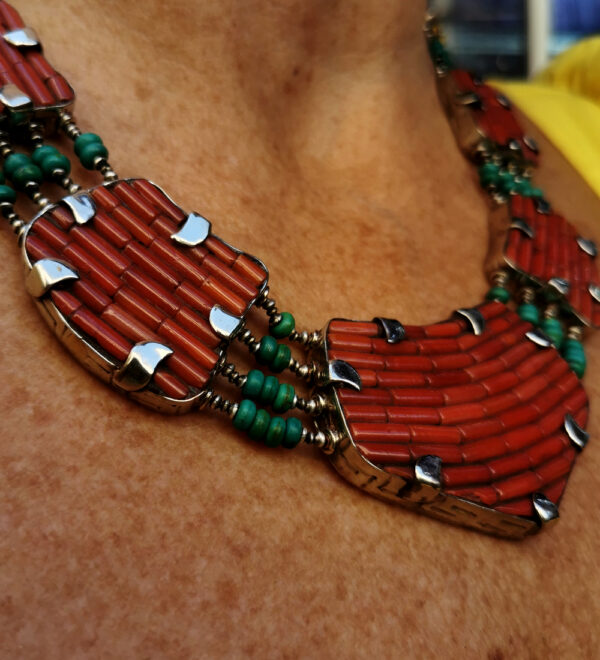 Tibet - Collana Corallo bambù - immagine 2