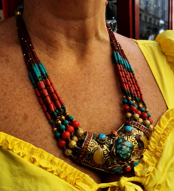 Tibet - Collana con ambra - immagine 2