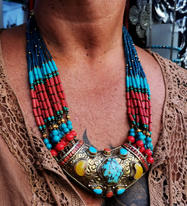 Tibet - Collana con ambra - immagine 3