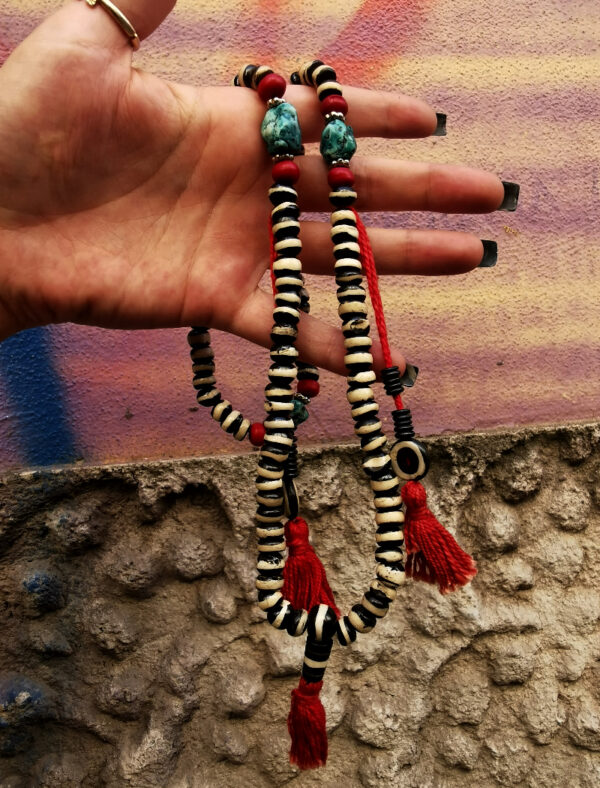 Mandala bicolore con turchese