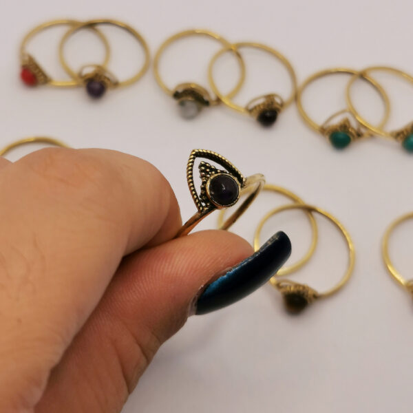 Anelli sottili con coroncina - immagine 5