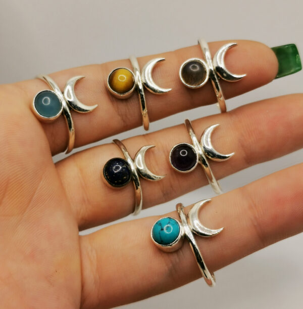 Moon ring stone