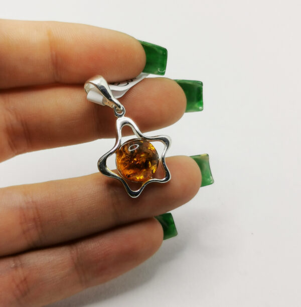Amber Star Shape Pendant - immagine 2