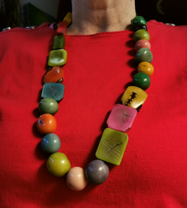 Long ivory necklace