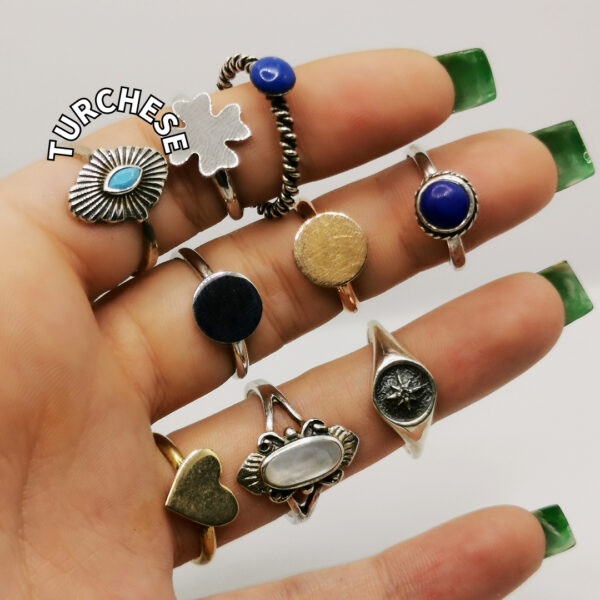 Mixed silver ring - immagine 4