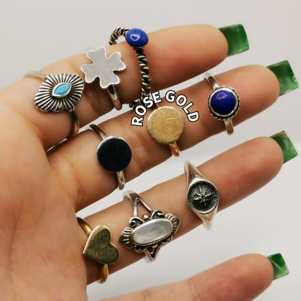 Mixed silver ring - immagine 6