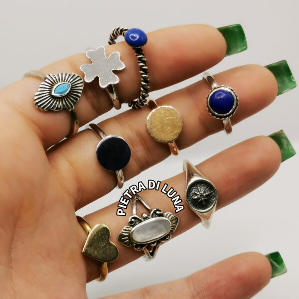Mixed silver ring - immagine 9
