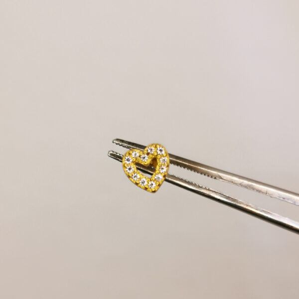 Heart crystal Labret