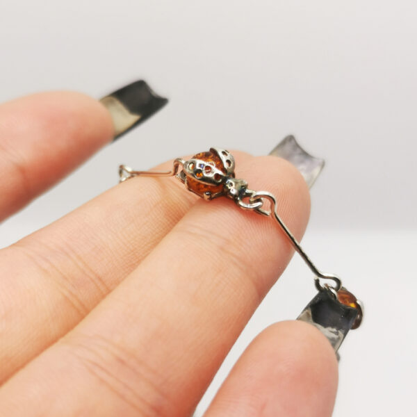 Bracciale coccinella d'ambra - immagine 2