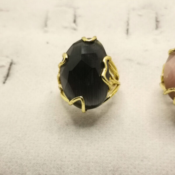Anello con pietra naturale - immagine 2