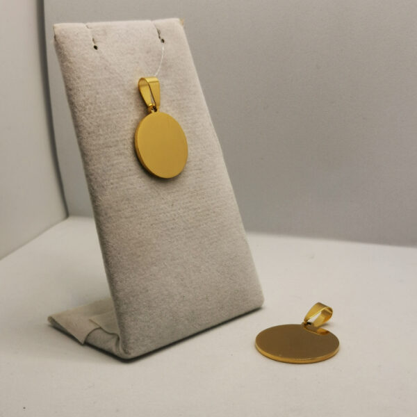 Medaglia tonda dorata - immagine 2