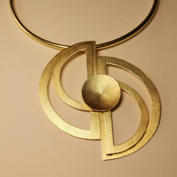 Collana rigida - Ottone placcato - immagine 3