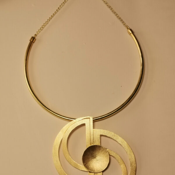 Collana rigida - Ottone placcato - immagine 2