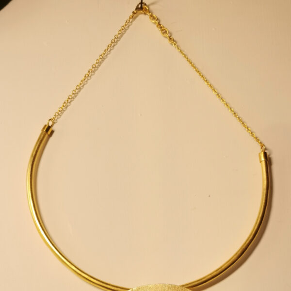 Collana rigida - Ottone placcato - immagine 3