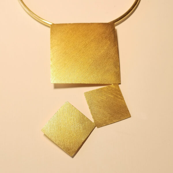 Collana rigida - Ottone placcato - immagine 2