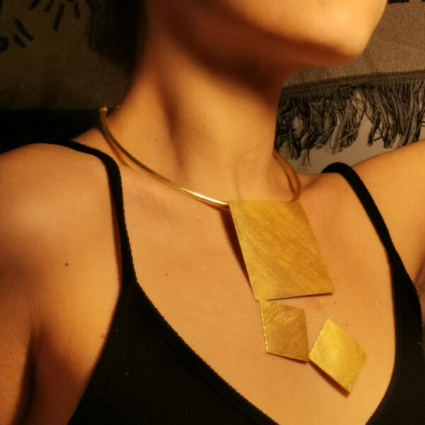 Collana rigida - Ottone placcato