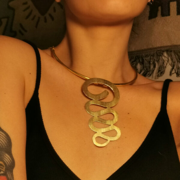 Collana rigida - Ottone placcato