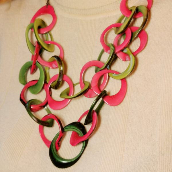 Set Avorio vegetale - Flower Double Loop