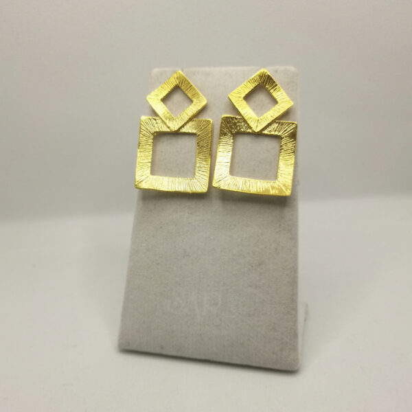 Orecchini Double Square - immagine 2