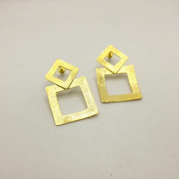 Orecchini Double Square