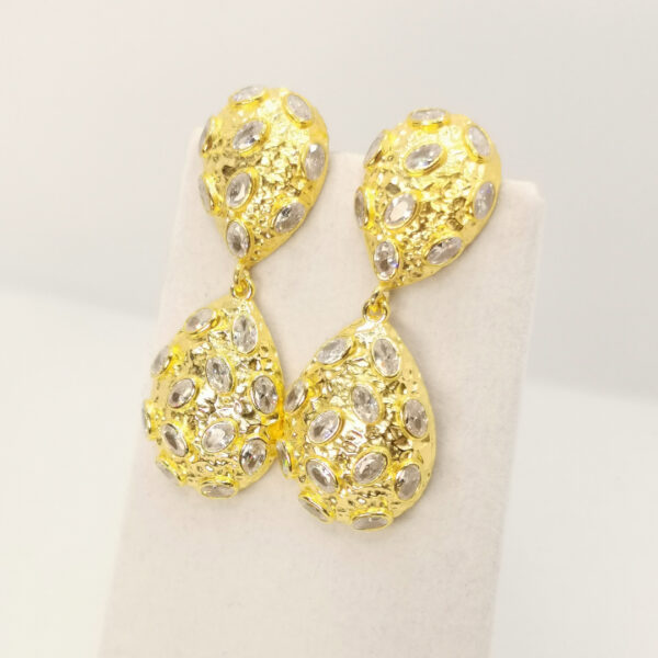 Orecchini in ottone dorato - immagine 3