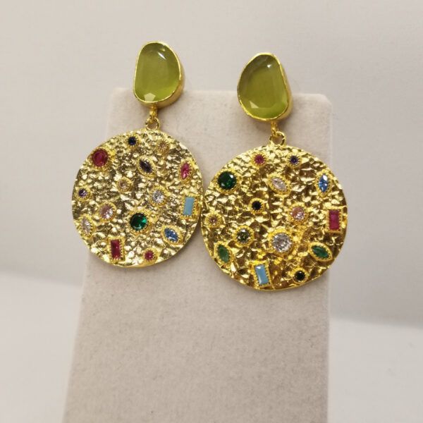 Orecchini in ottone dorato - immagine 3