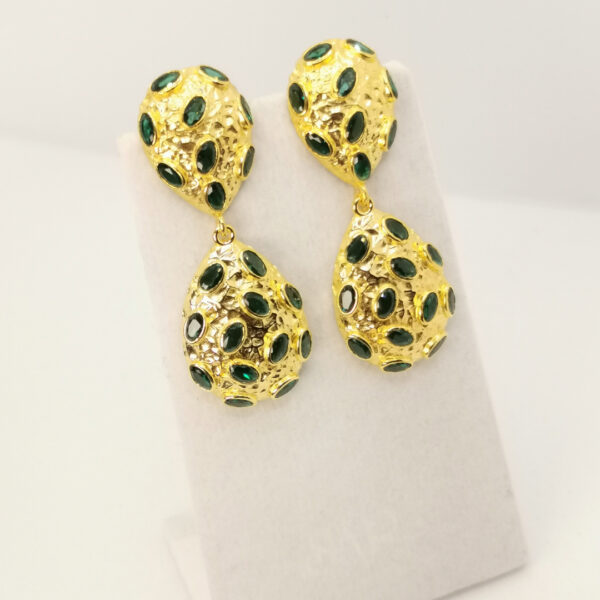 Orecchini in ottone dorato - immagine 4