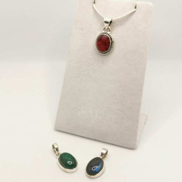 Unique Pendant - natural stone - immagine 3