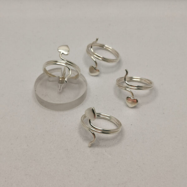 Anello da falange - coda cuore - immagine 2