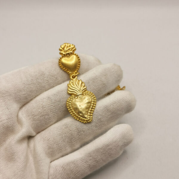 Two - Sacred heart earrings - immagine 2