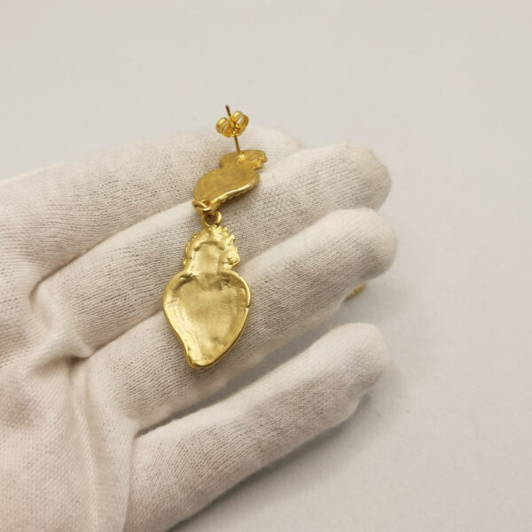 Two - Sacred heart earrings - immagine 3