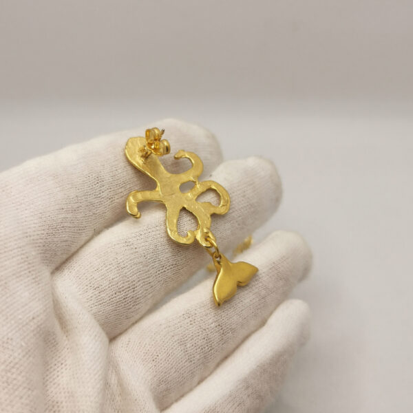Vintage earrings - Octopus - immagine 3