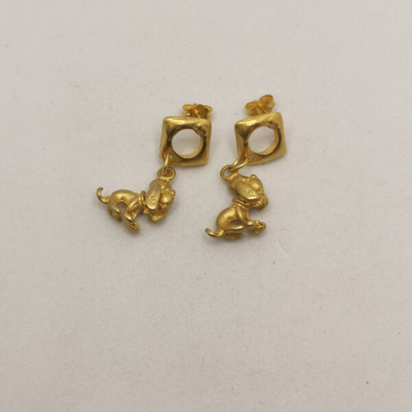 Vintage earrings - Dog - immagine 2