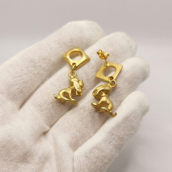 Vintage earrings - Dog - immagine 3