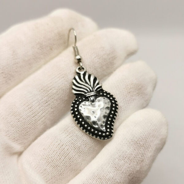 Vintage earrings - Cuore sacro - immagine 3