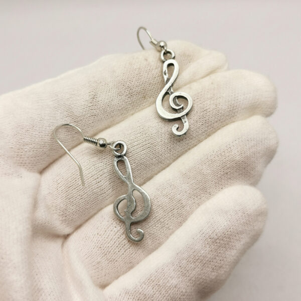 Vintage earrings - Pentagram - immagine 3