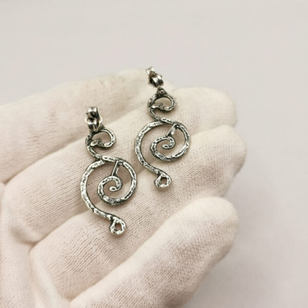 Vintage earrings - Pentagram - immagine 5
