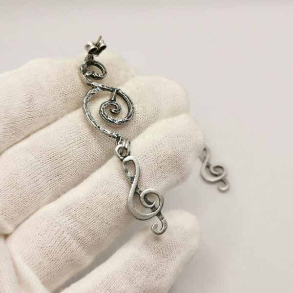 Vintage earrings - Pentagram - immagine 6