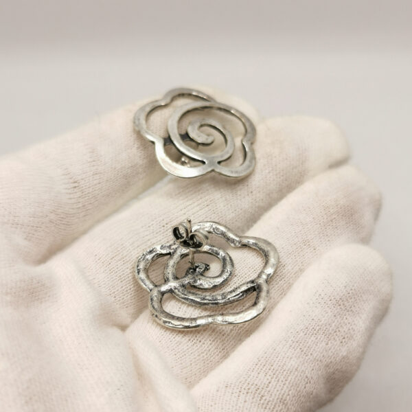 Vintage earrings - Flower - immagine 3