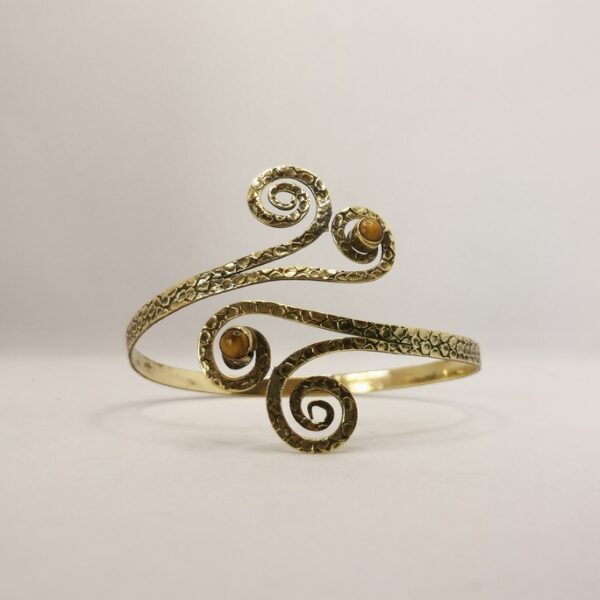 Bracciale etnico da braccio con pietre - immagine 3